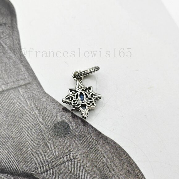 Pandora Cinderella Blue Star Pendant - Picture 3 of 4